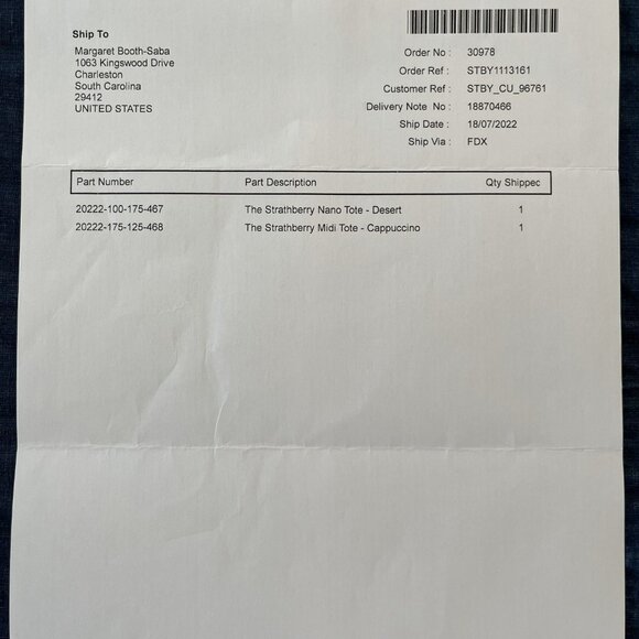 NEW Strathberry Nano Tote in Desert - Picture 11 of 11